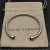 David Yurman 6mm Sterling Silver Black Diamond Cable Cuff Bracelet