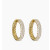 David Yurman Gold Half Pav&Atilde;&copy; Diamond Stud Earrings, 25.4&Atilde;4.8mm
