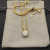 David Yurman 14mm Gold Four-Prong Pav&Atilde;&copy; Diamond Necklace, 2mm Chain, 45+5cm Adjustable Length