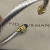 David Yurman 5mm Gold-End Light Green Rectangular Stone Cable Cuff Bracelet