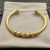 David Yurman Gold 4mm Rotating Curved Dome Bracelet, Fits Wrist Sizes 16&acirc;20cm