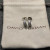 David Yurman 11.4mm Silver Diamond Half Hoop Earrings