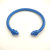 David Yurman 5mm Deep Blue Colorful Enamel Cuff Bracelet, Fits Wrist Size 16cm - 20cm