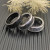 David Yurman 8.5mm Black and Gold Cable Classic Pav&Atilde;&copy; Black Diamond Ring