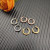 David Yurman Rose Gold 11mm Cable Mini Hoop Earrings