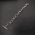 David Yurman Cable Twist Silver Rotating Clasp Bracelet, Length 21cm