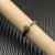 David Yurman Gold and Silver 2.8mm Petite Cable Green Pav&Atilde;&copy; Diamond Ring