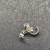 David Yurman 11.4mm Silver Diamond Half Hoop Earrings