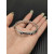 David Yurman 8mm Silver Pav&Atilde;&copy; Blue Diamond Renaissance Band Bracelet