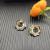David Yurman Gold 27&Atilde;8.5mm Serrated Stacked Earrings