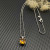 David Yurman Sterling Silver 11mm Four-Prong Yellow Diamond Necklace