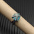 David Yurman 11mm Hexagon Blue Pav&Atilde;&copy; Diamond Ring