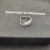 David Yurman Silver Double Twisted Cable Cross Diamond Ring