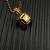 David Yurman Gold 11mm Four-Prong Red Diamond Necklace