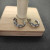 David Yurman Silver Cable Twist Crossover Diamond Earrings