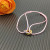 David Yurman Pink Double Ring Nylon Cord Bracelet