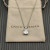 David Yurman Sterling Silver 11mm Four-Prong White Diamond Necklace