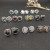 David Yurman 7mm Cable Square Green Diamond Stud Earrings
