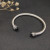 David Yurman 5mm Cable Classics Rotating Black Diamond Cuff Bracelet