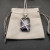 David Yurman Purple Crystal Bezel Necklace, 3mm Chain, 50+5cm / 60+5cm Adjustable Length