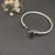David Yurman 3mm Purple Diamond Cable Cuff Bracelet