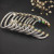 David Yurman 7mm Gold and Silver Double End Cap Blue Diamond Cable Bracelet