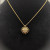 David Yurman Gold 19mm Sunflower Pendant Necklace