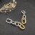 David Yurman Gold and Silver Cable Twist Hoop Earrings with Clasp Closure