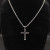 David Yurman Double Cable Cross Pendant Necklace