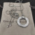 David Yurman 30mm White Gold Tone Round Pav&Atilde;&copy;-Crystal Necklace