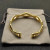 David Yurman Gold Two-Row Cuff Bracelet 13mm, Fits Wrist Size 16cm - 20cm