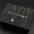 David Yurman Sterling Silver 17.8mm Round Pav&Atilde;&copy; Turquoise Necklace
