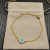 David Yurman Gold Pav&Atilde;&copy; Turquoise Round Charm Bracelet