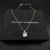 David Yurman Sterling Silver 11mm Four-Prong White Diamond Necklace