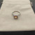 David Yurman Four-Prong Square Champagne Diamond Ring