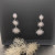 David Yurman Silver Triple Sunflower Earrings, 51mm Length