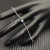 David Yurman 4mm Sterling Silver Single Stone Teal Blue Diamond Bracelet