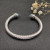 David Yurman 7mm Cable Bracelet with Rotating Blue Pav&Atilde;&copy; End Caps