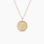 David Yurman Gold Diamond Initial G Disc Pendant Necklace
