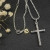 David Yurman Sterling Silver Cross Pendant Necklace