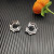 David Yurman Sterling Silver 27&Atilde;8.5mm Serrated Stacked Earrings