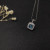 David Yurman 7mm Cushion-Cut Blue Diamond Pendant Necklace