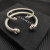 David Yurman 7mm Sterling Silver Oval Pav&Atilde;&copy; Cable Cuff Bracelet