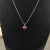 David Yurman 17&Atilde;11mm Heart Red Diamond Necklace, 1.5mm Chain, 45+5cm Adjustable Length