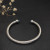 David Yurman 5mm Cable Classics Blue Sapphire End Cuff Bracelet
