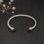 David Yurman 5mm Gemstone Champagne Diamond Station Cuff Bracelet