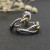 David Yurman Cable Cross Gold and Silver Hoop Earrings