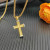 David Yurman Gold Diamond Cable Cross Necklace