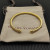David Yurman 4mm Gold Round End Pav&Atilde;&copy; Diamond Bracelet