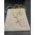 David Yurman Gold-Tone Diamond Cross Pendant Necklace
